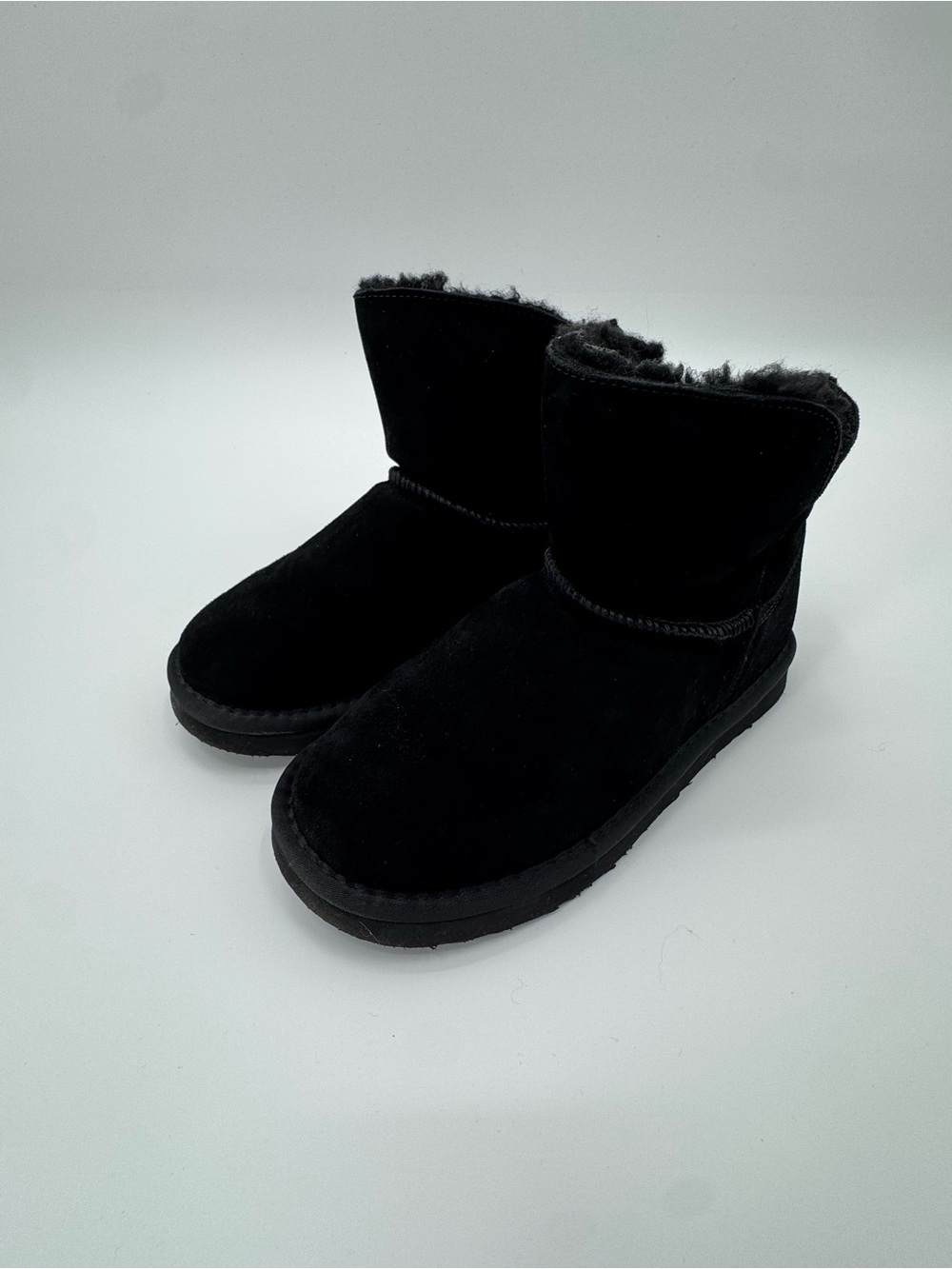 Bearpaw Amoura Suede Winter Boots Women's Size 7 Black